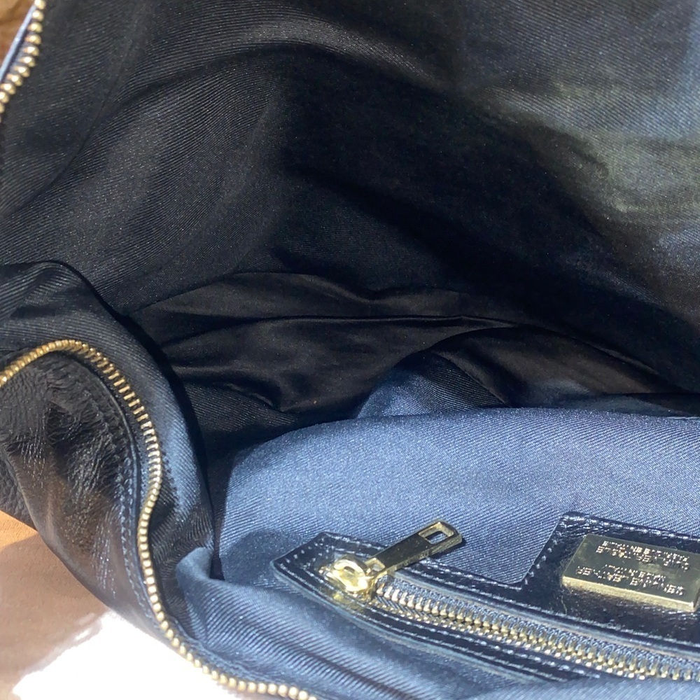 CUIR VERITABLE ITALIAN 
Elegant Black Leather Hobo Shoulder Bag - Picture 14 of 15